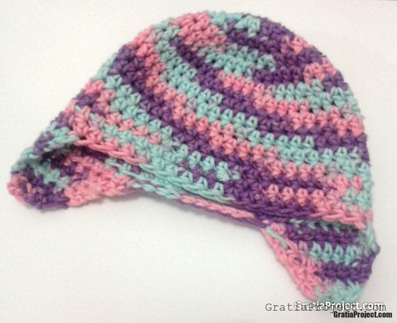 baby earflap hat crochet pattern