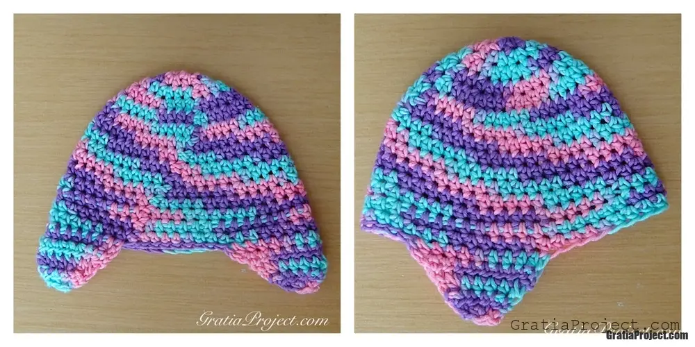 Baby Earflap Hat Crochet Pattern