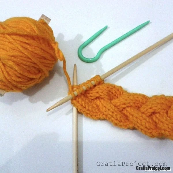 braided bracelet cable knitting pattern