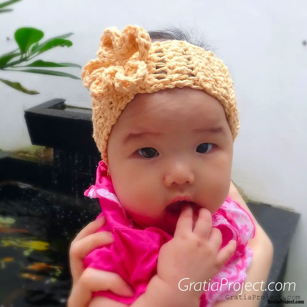 baby ear warmer headband crochet pattern