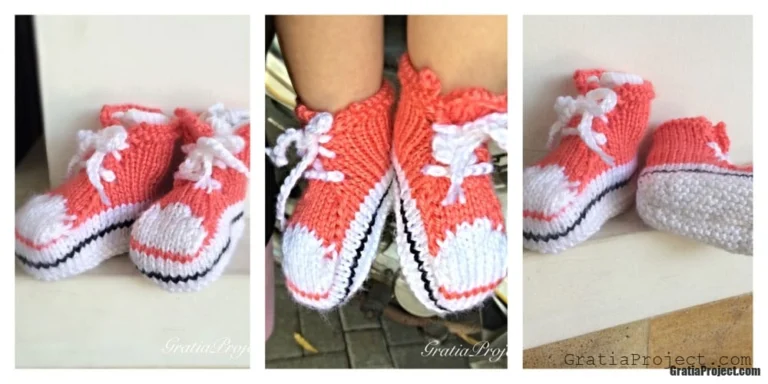 converse baby sneakers knitting pattern