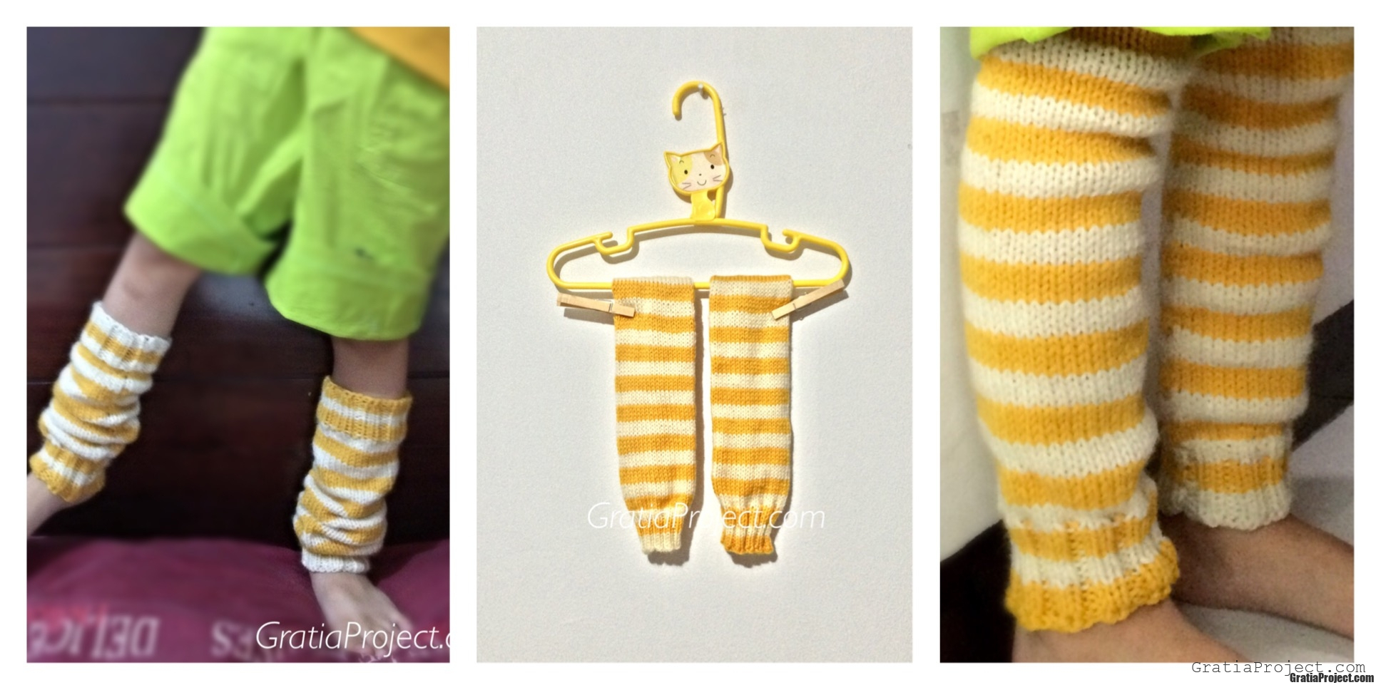 Striped Leg Warmers Knitting Pattern