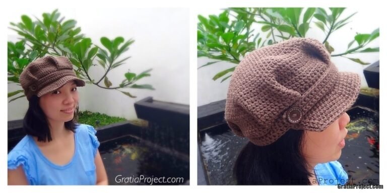 Easy And Stylish Newsboy Hat Crochet Pattern best-newsboy-hat-crochet-pattern