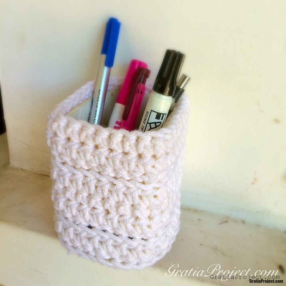 pencil holder crochet pattern