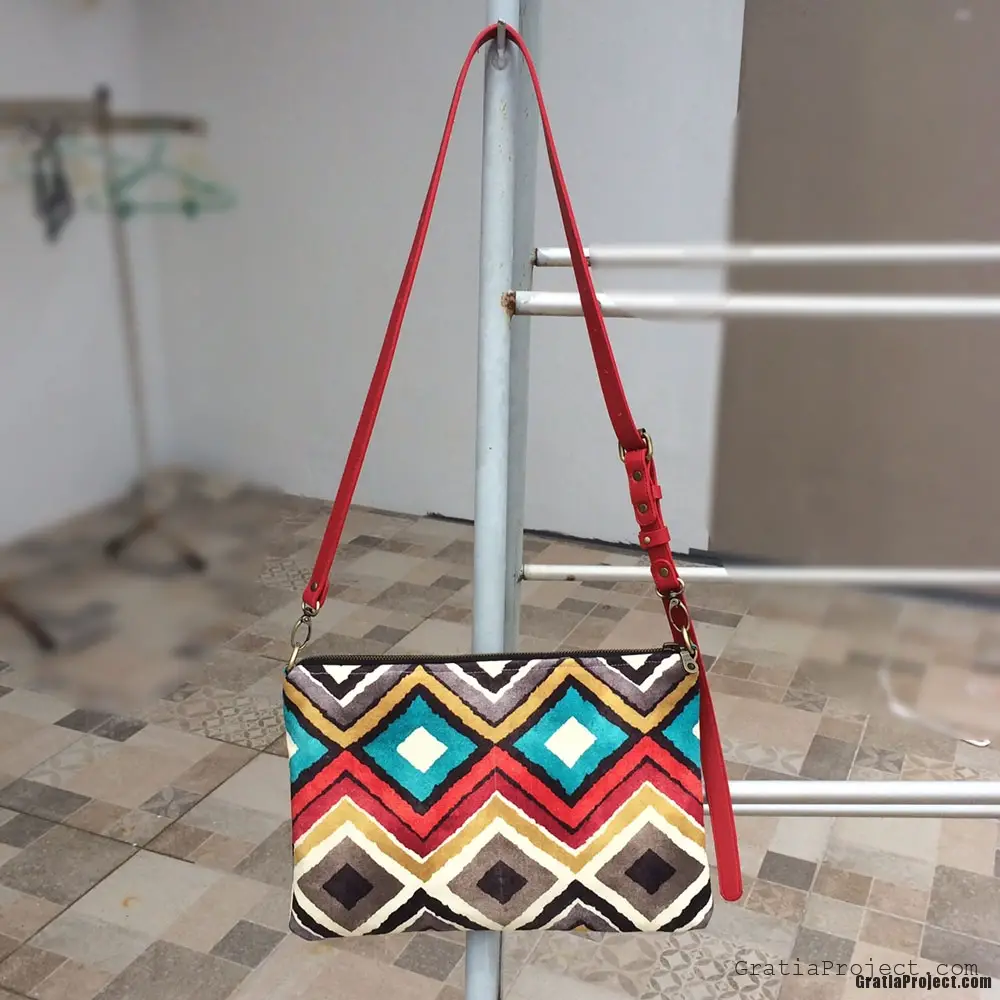 Watercolor Waves Crossbody Bag Sewing Project