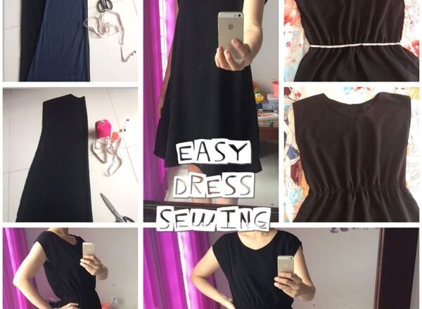 easy dress sewing project no pattern