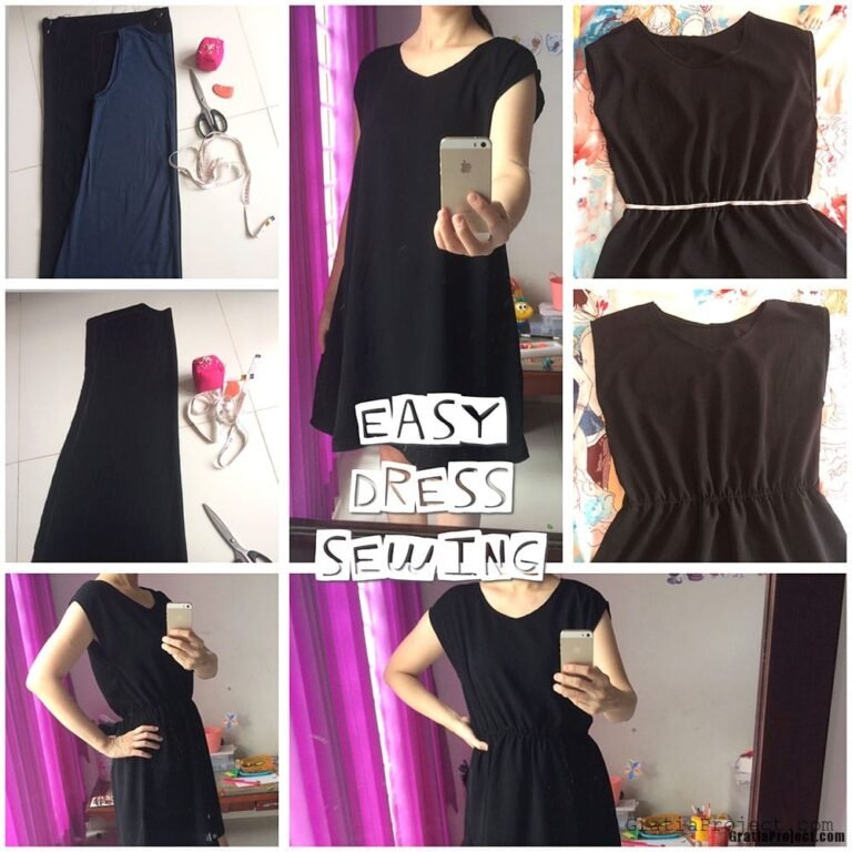 easy dress sewing project no pattern
