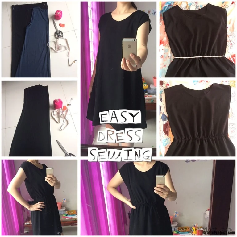 easy dress sewing project no pattern