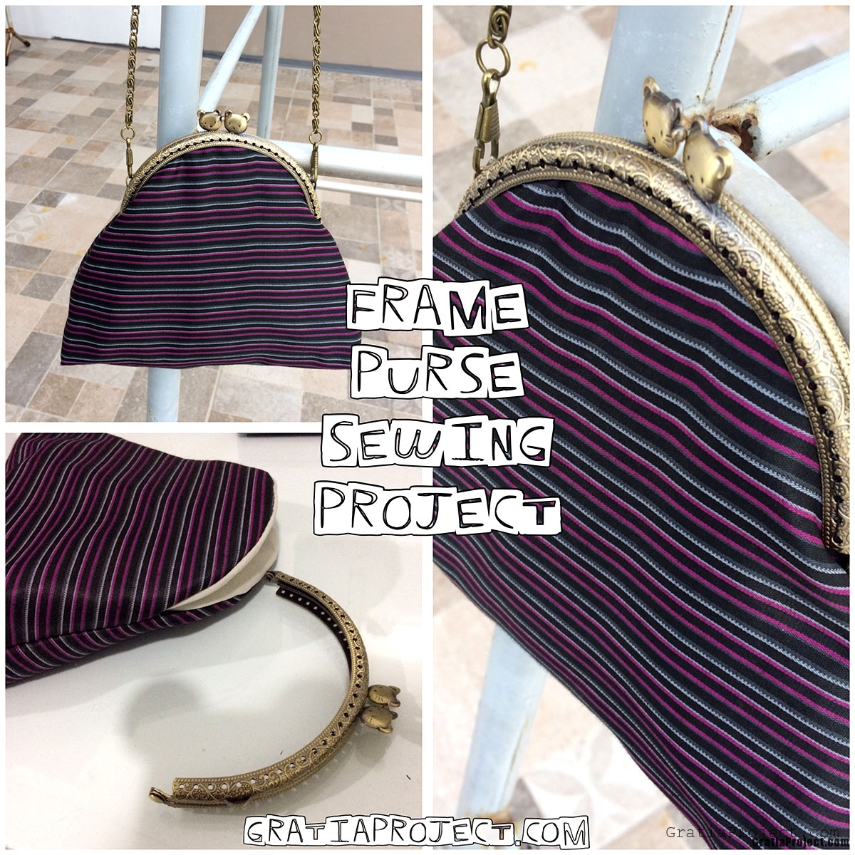 Frame Purse Crossbody Bag Sewing Project