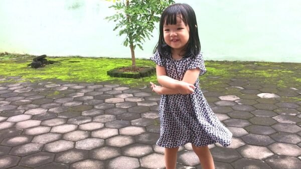 children rayon dress sewing project