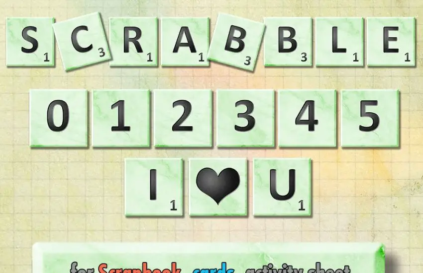 ABC Scrabble Tiles Jade Marble Stone Letters