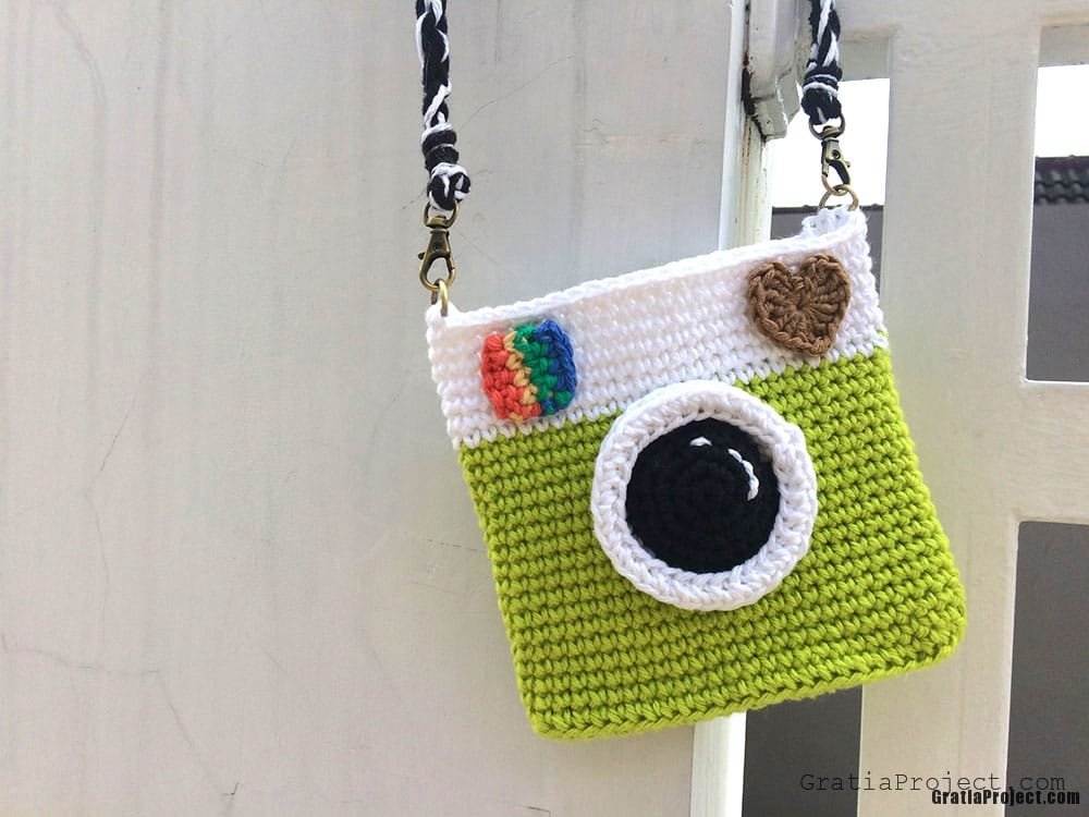 Camera Bag Crochet Step-by-step Video Tutorial