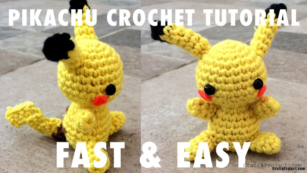 Pikachu Crochet Pattern And Video Tutorial Easy And Fast