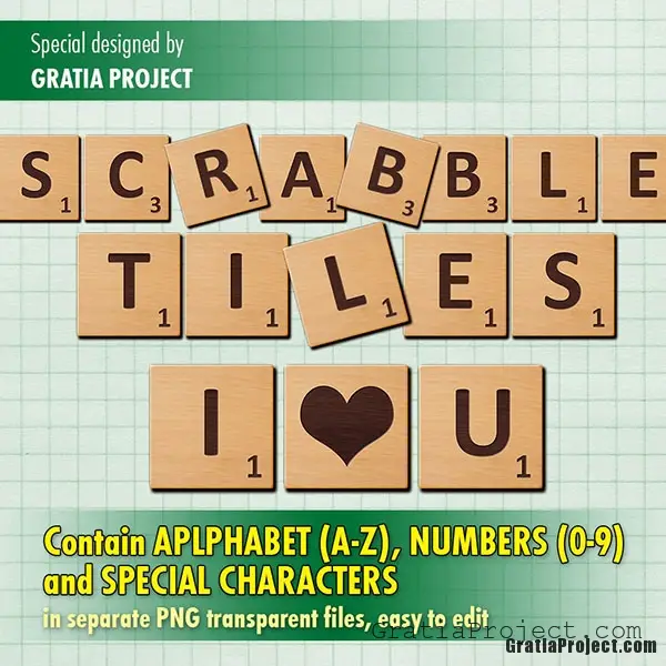 scrabble tiles wooden letters clip art