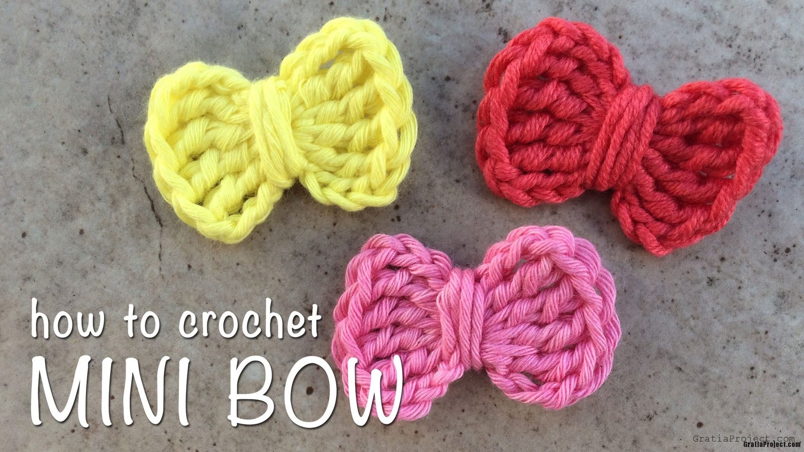 How To Crochet Mini Bow