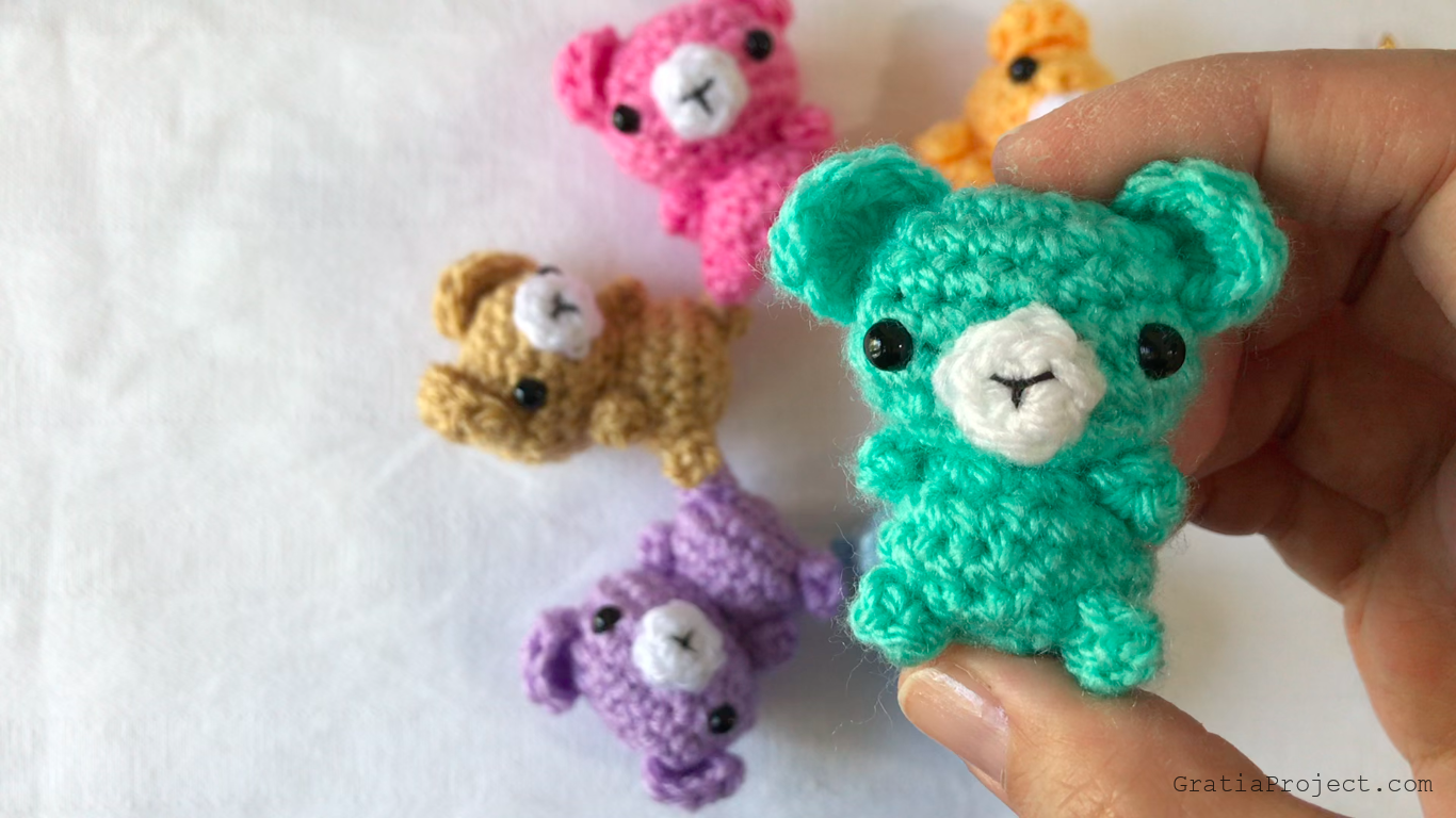 tiny bear amigurumi crochet pattern