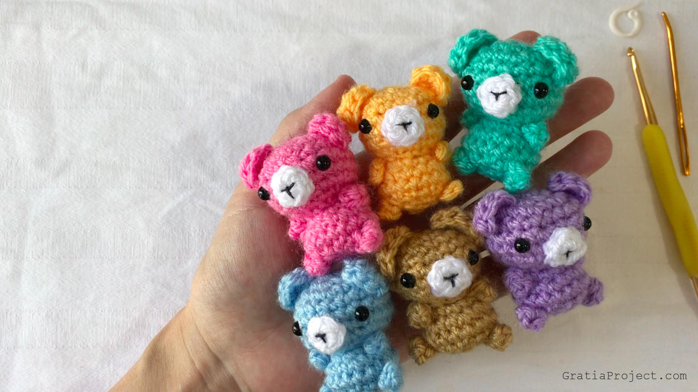 mini bear amigurumi crochet pattern
