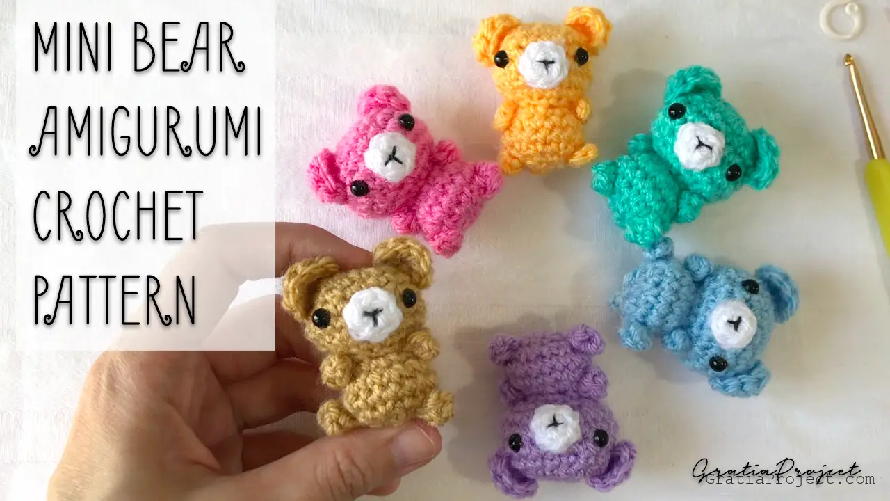 mini bear crochet amigurumi free pattern