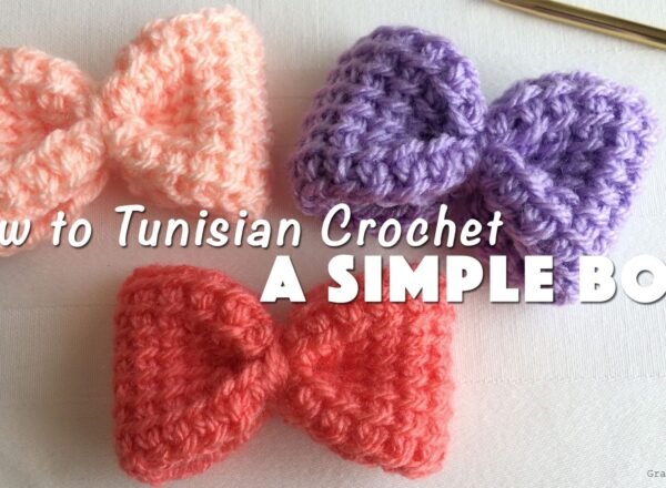 how-to-tunisian-crochet-a-simple-bow