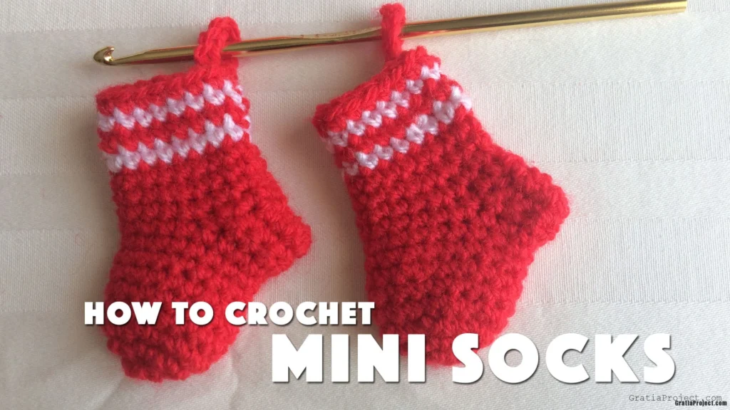 How To Crochet Mini Christmas Socks