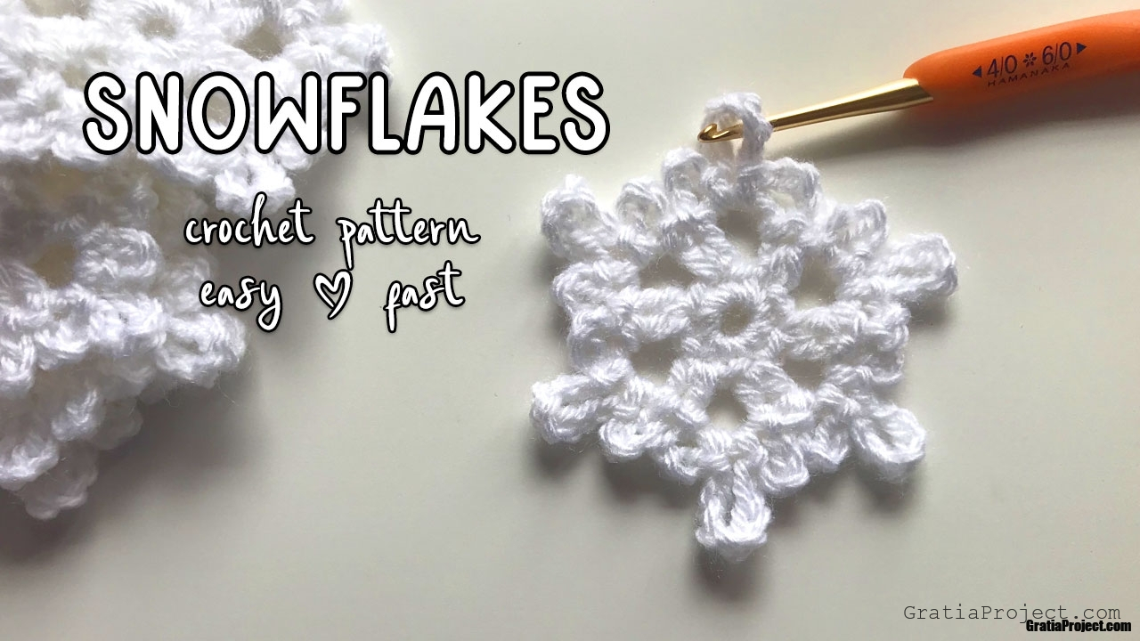 Snowflakes Crochet Pattern Easy And Fast