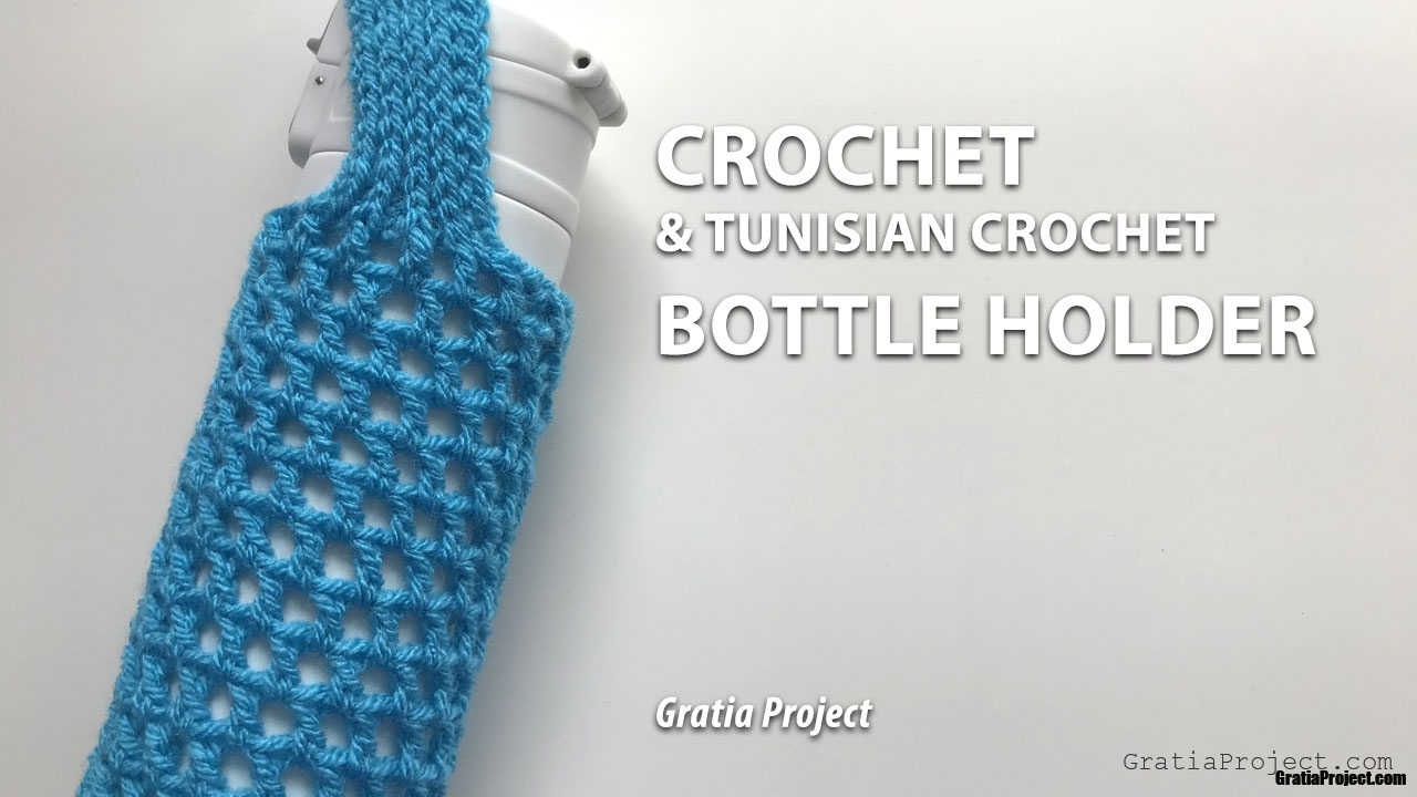 Crochet (And Tunisian Crochet) Bottle Holder Pattern
