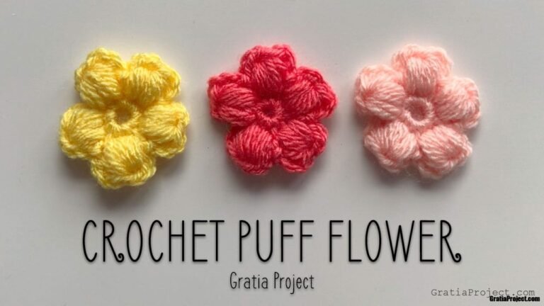 Puff Flower Crochet Pattern