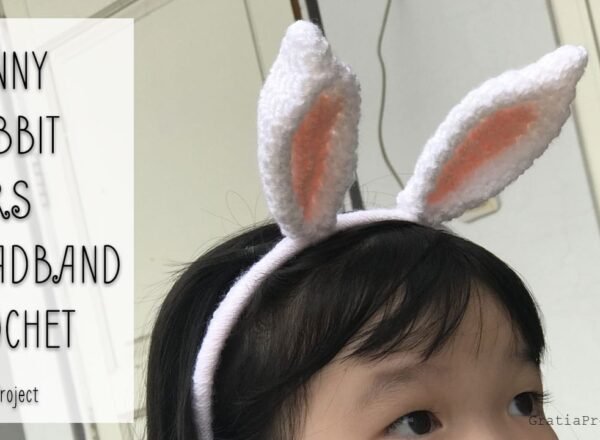 Crochet BUNNY RABBIT EARS HEADBAND
