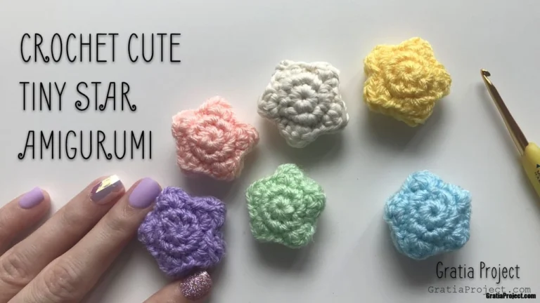 crochet cute tiny star amigurumi