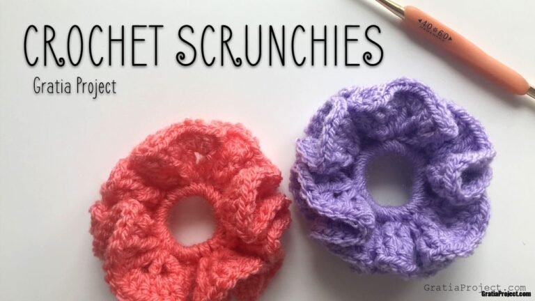 crochet scrunchies tutorial