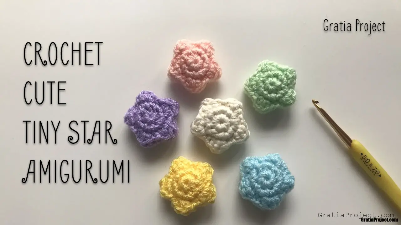 crochet cute tiny star amigurumi