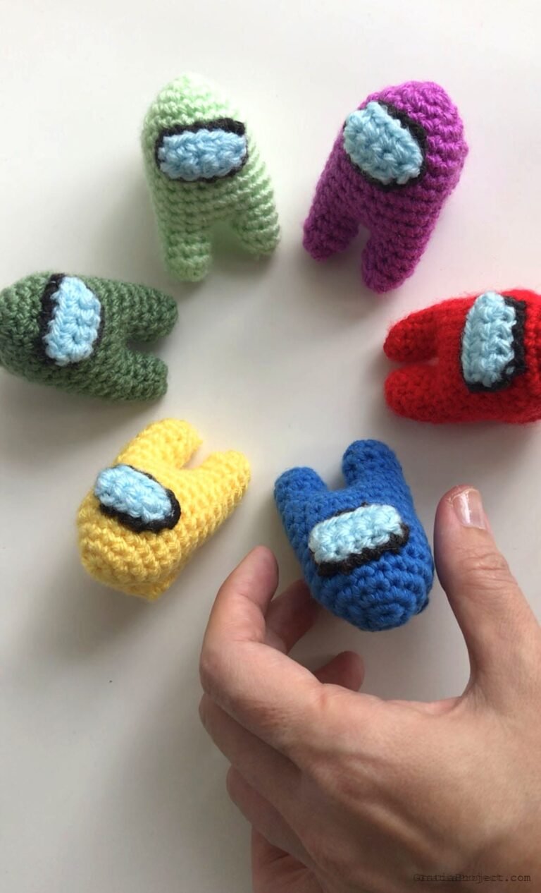 crochet mini among us free tutorial