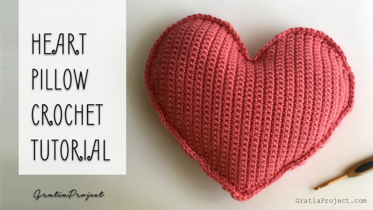 Heart Pillow Crochet Tutorial