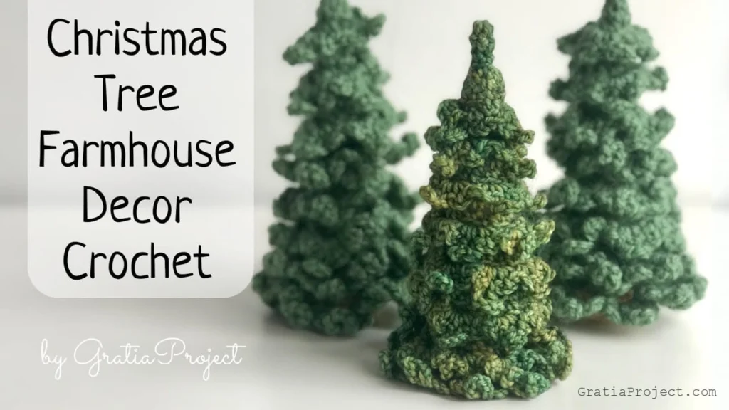 Christmas Tree Farmhouse Decor Crochet Tutorial