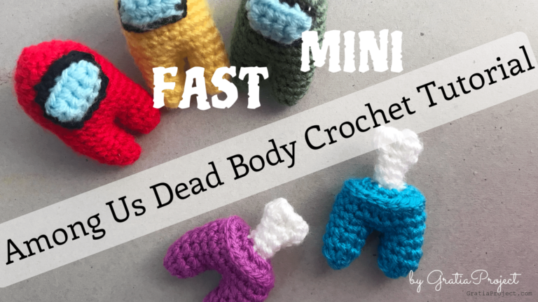 Among Us Dead Body Crochet Tutorial | Mini Size | Fast | No Sew
