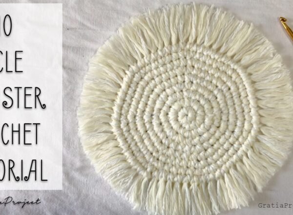 Boho Circle Coaster Crochet Tutorial | Home Decor