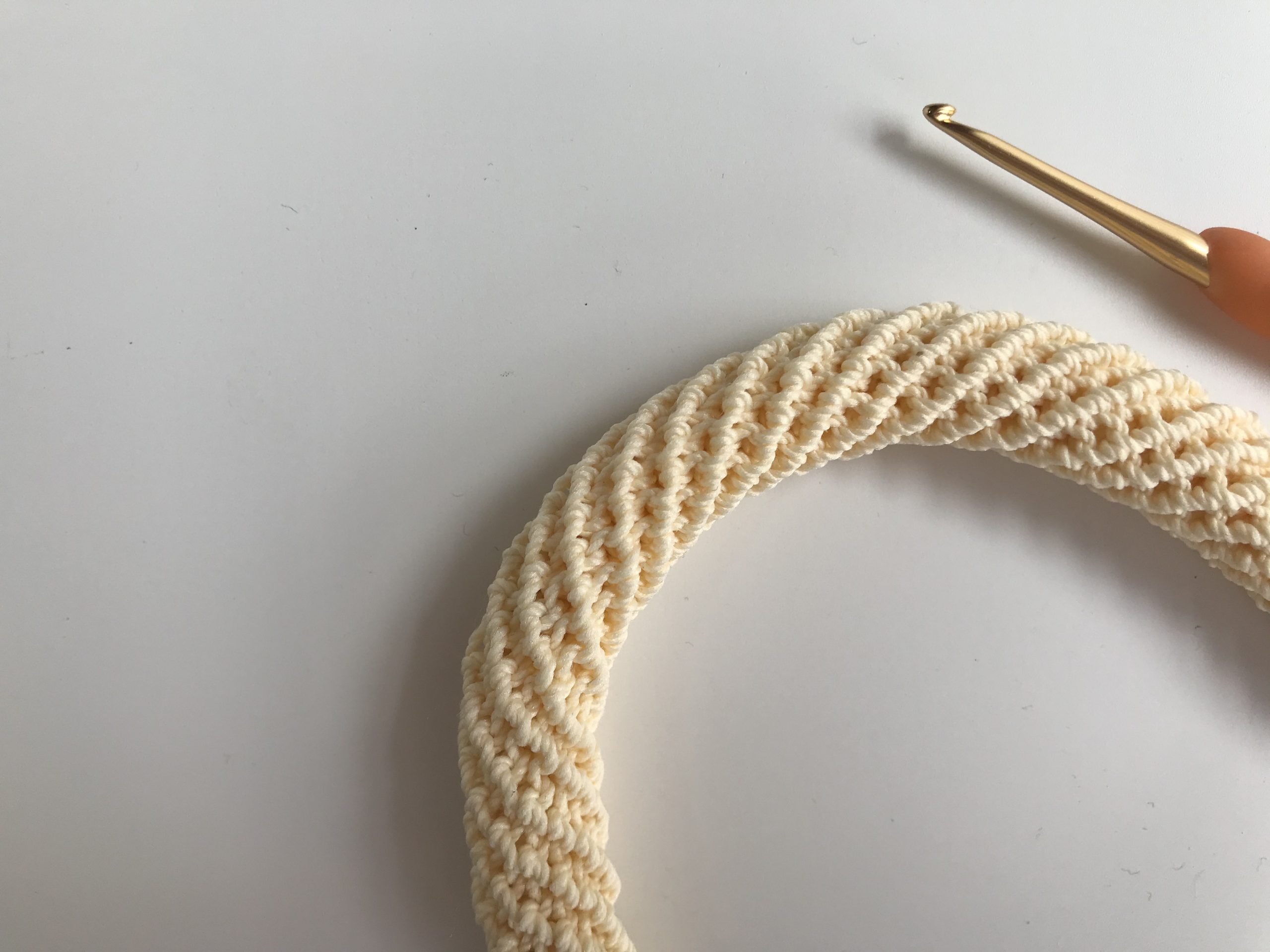 Crochet Spiral Rope, Bag Handle, Cord