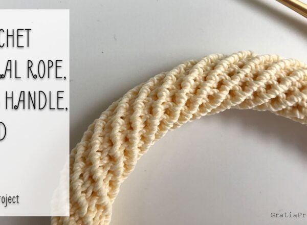 Crochet Spiral Rope, Bag Handle, Cord