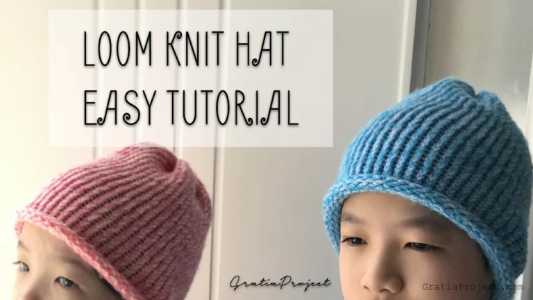 Loom Knit Hat Easy Tutorial