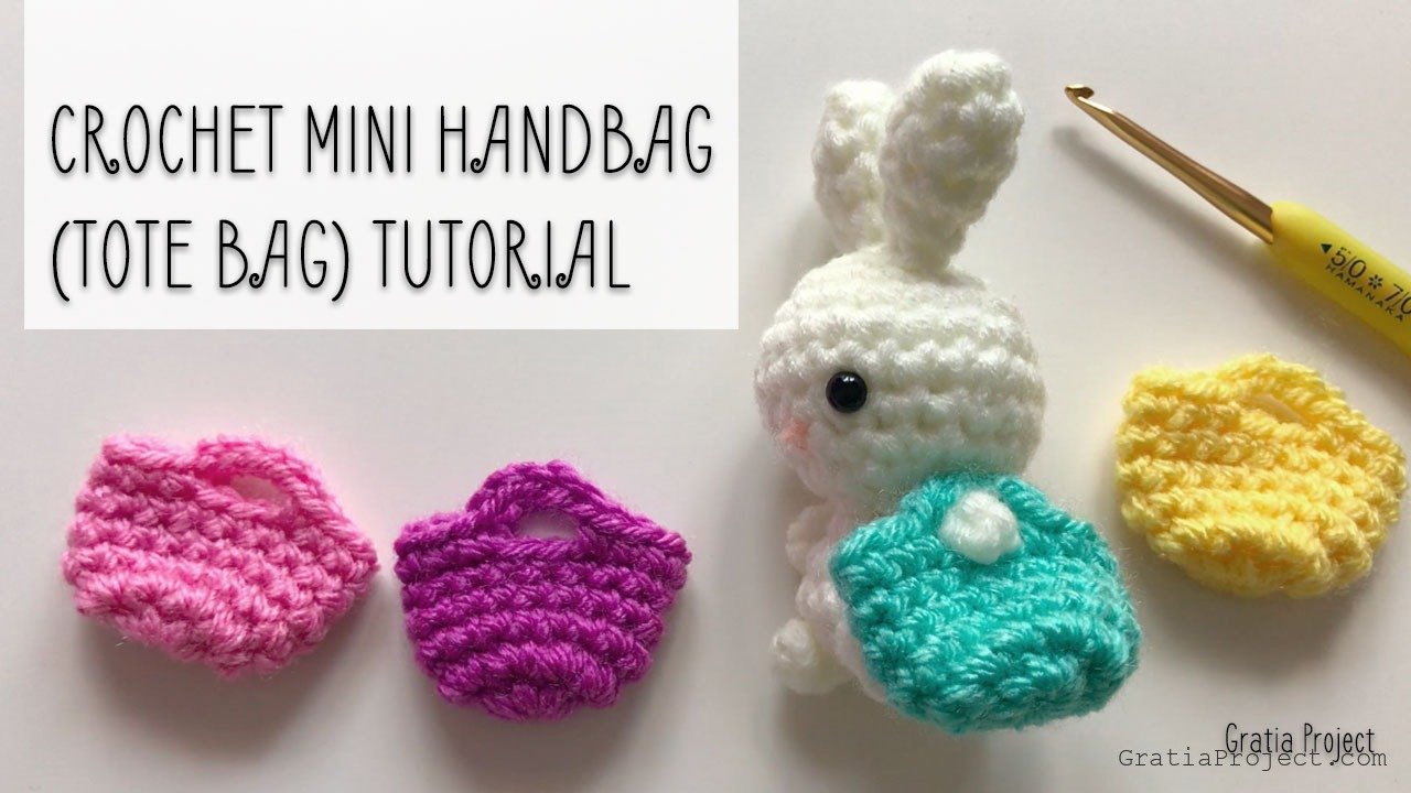 Mini Handbag (Tote Bag) Crochet Tutorial Easy