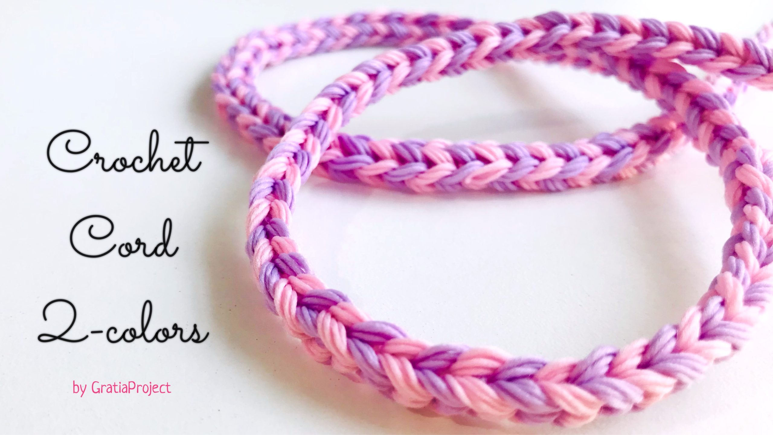 Crochet Cord 2 Colors | Easy Quick Pretty Rope