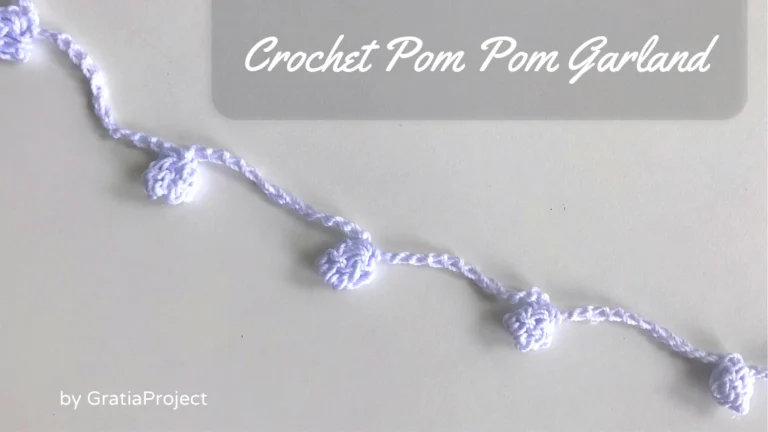 Crochet Pom Pom Garland | DIY Decoration