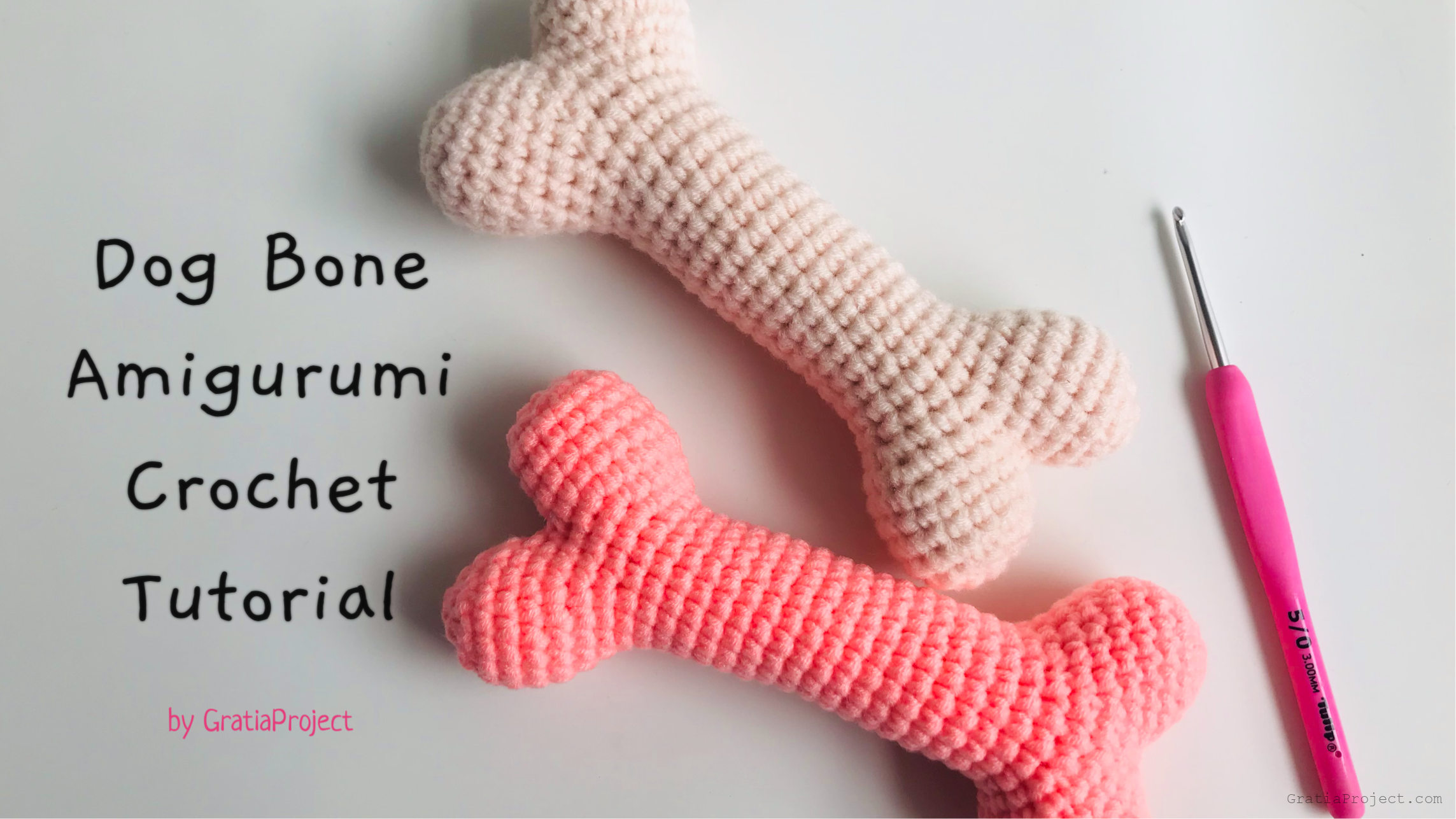 Bone Crochet Pattern | Dog Bone Amigurumi Tutorial