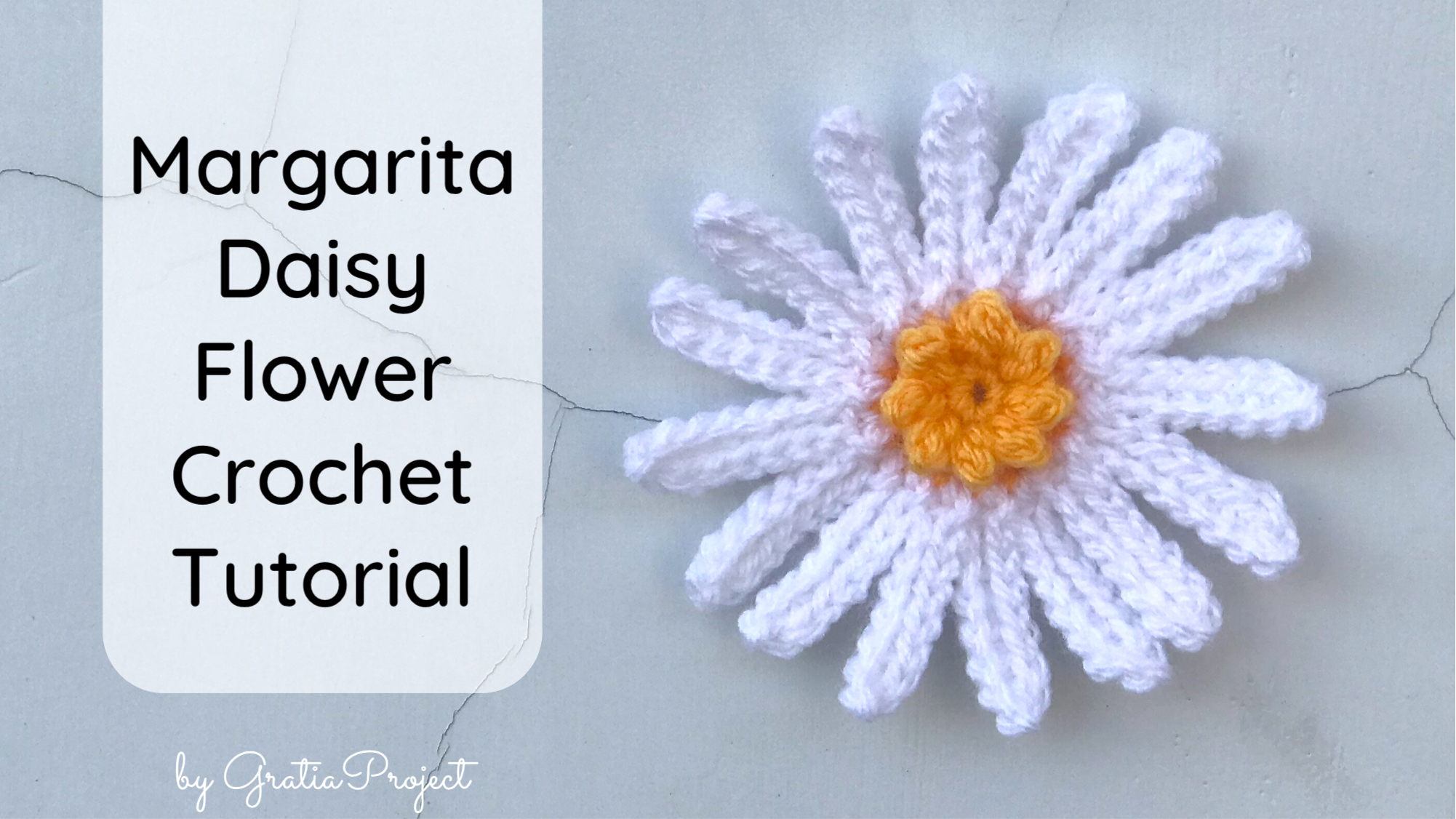 Marguerite (Margarita) Daisy Flower Crochet Tutorial