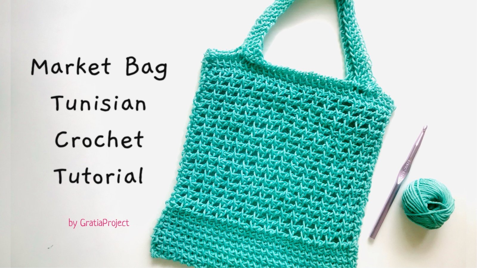 Market Bag Tunisian Crochet Tutorial