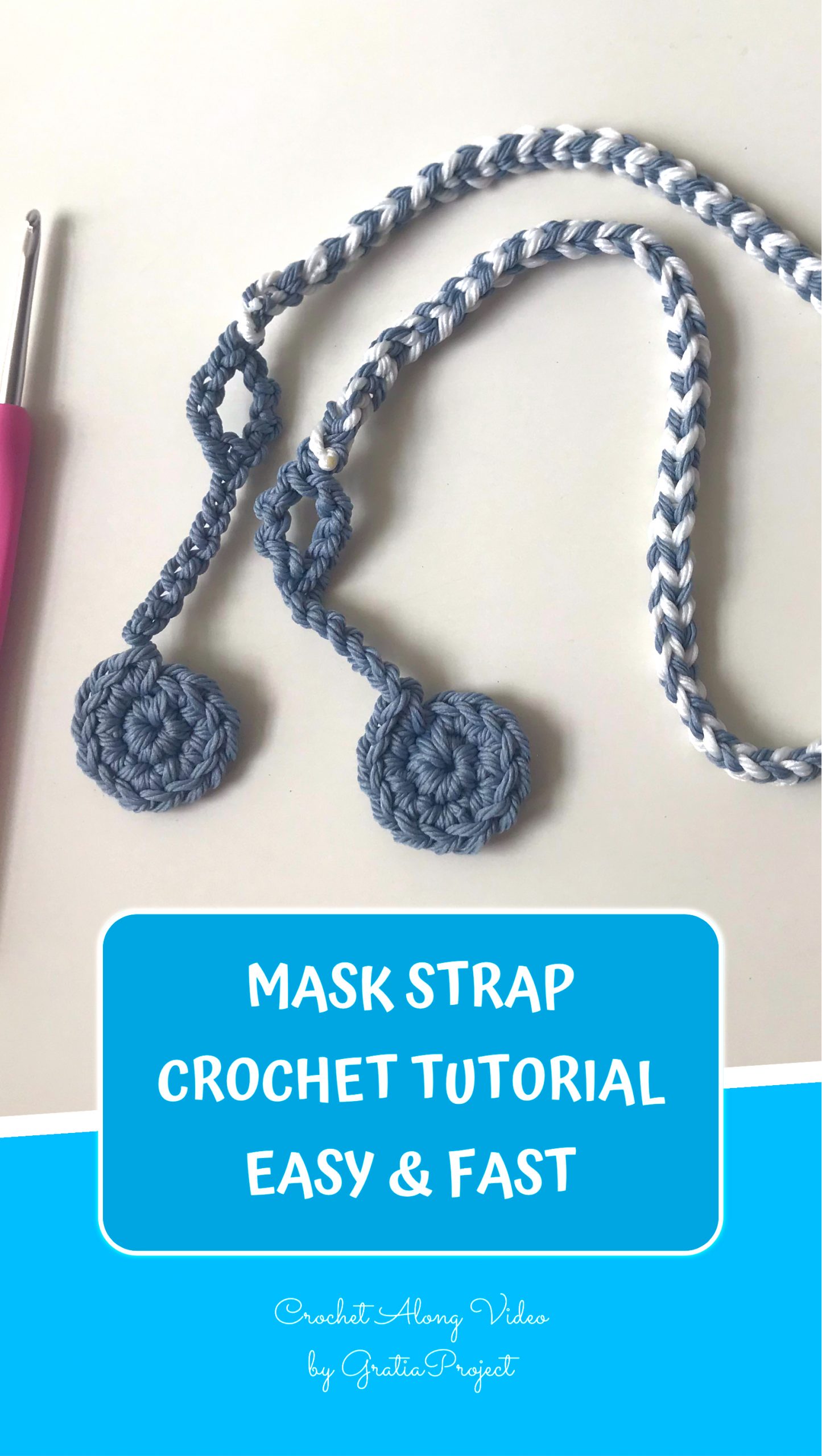 Mask Strap Crochet Pattern 