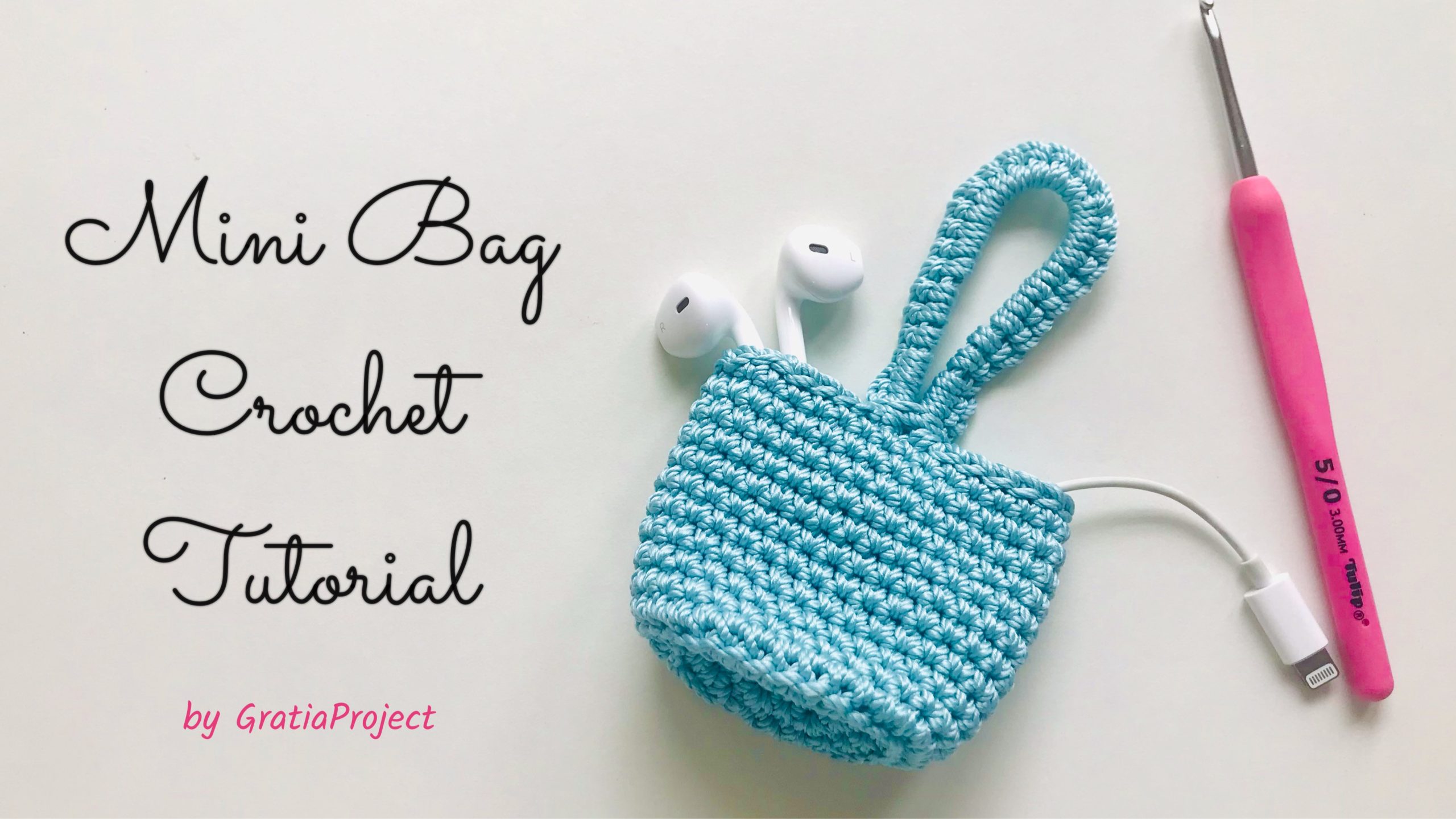 Mini Bag | Earphone Case Crochet Tutorial