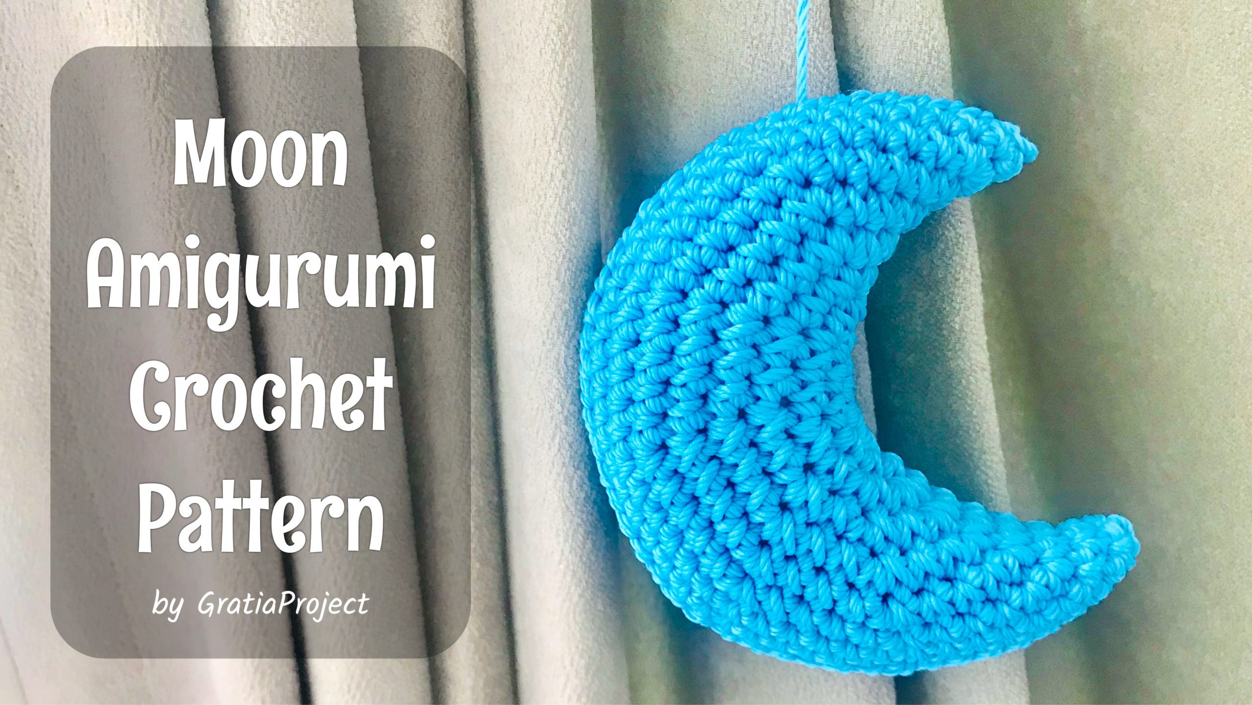 Moon Amigurumi Crochet Pattern | Crochet Along