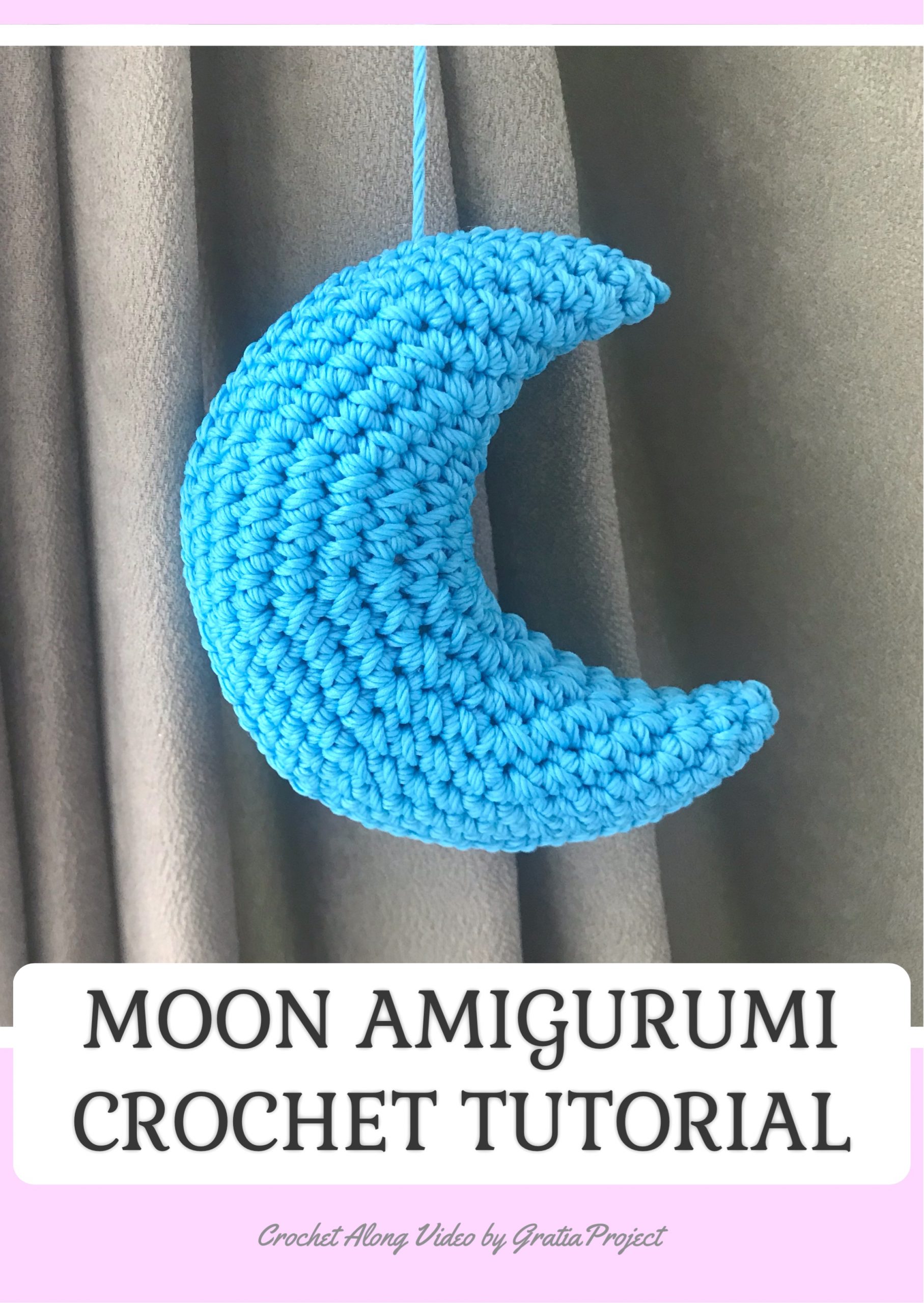 Moon Amigurumi Crochet Pattern | Crochet Along