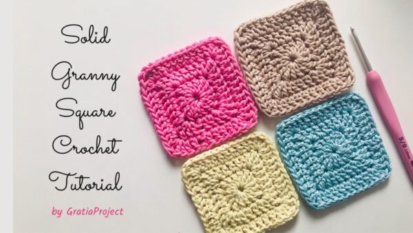 Solid Granny Square Crochet Tutorial